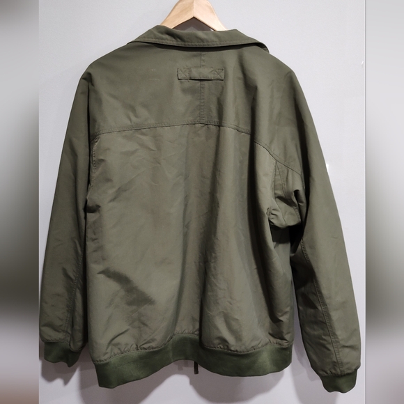 Duluth Trading Men's Olive Green Full-Zip Windbreaker/Golf Jacket, Size Large - Picture 8 of 9